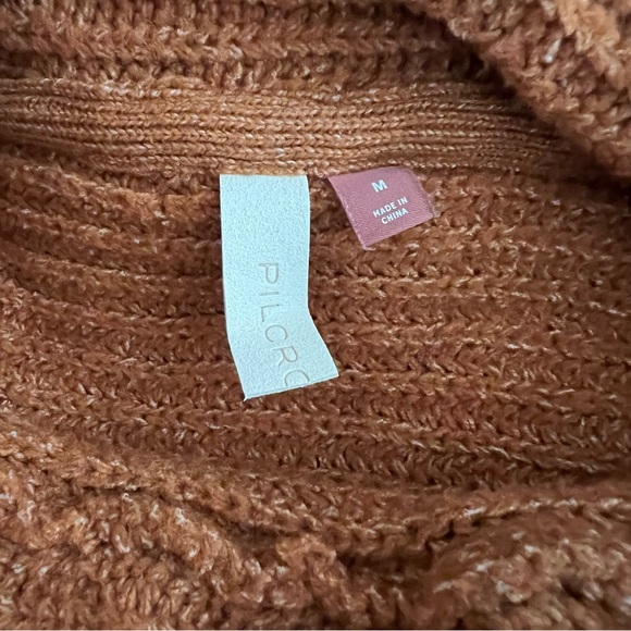 Pilcro Orange Knit Cowl Neck Sweater - Picture 9 of 9